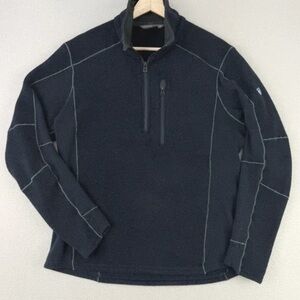 Black Quarter-Zip Pullover